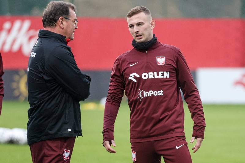 Football. Poland national team. Training. 07.10.2025
