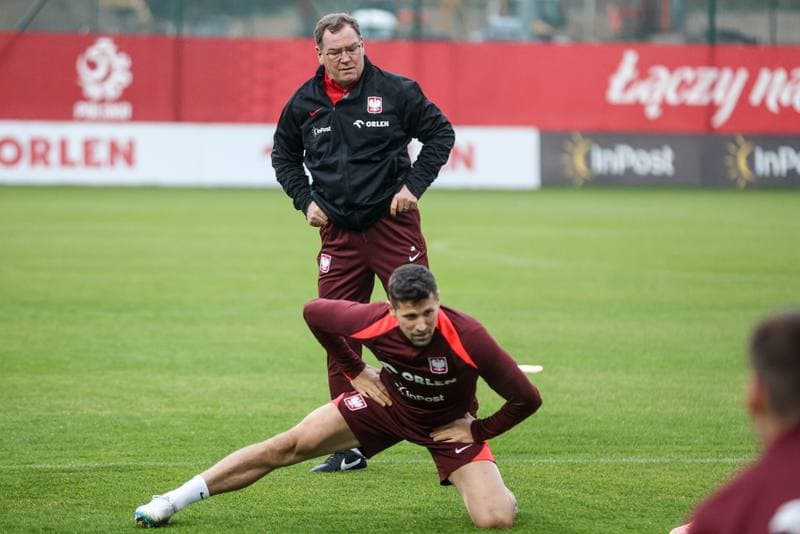 Football. Poland national team. Training. 07.10.2025