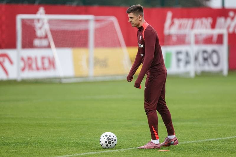 Football. Poland national team. Training. 07.10.2025