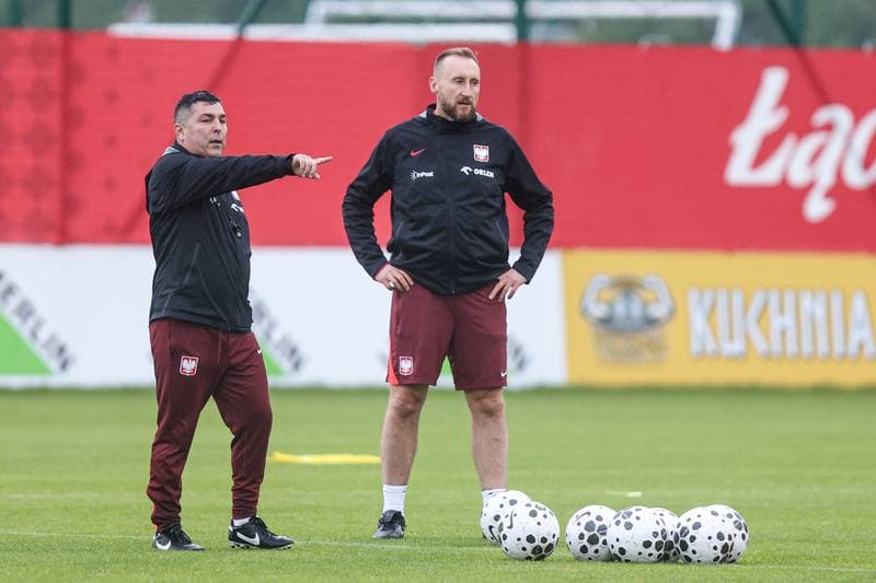 Football. Poland national team. Training. 07.10.2025