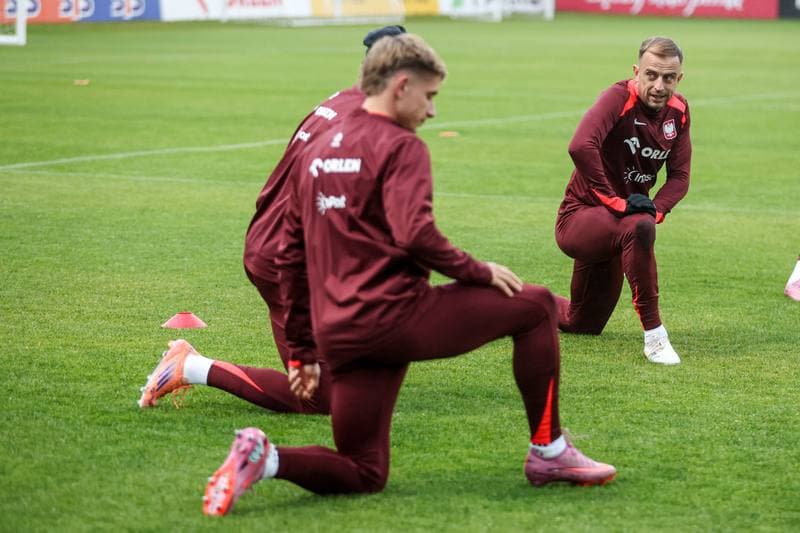 Football. Poland national team. Training. 07.10.2025