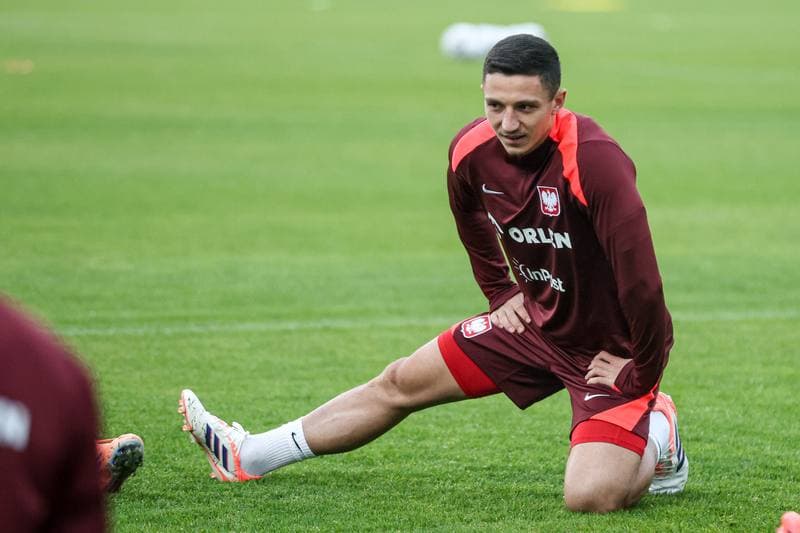 Football. Poland national team. Training. 07.10.2025