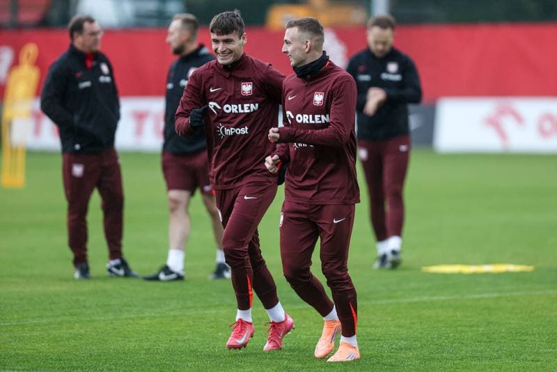 Football. Poland national team. Training. 07.10.2025