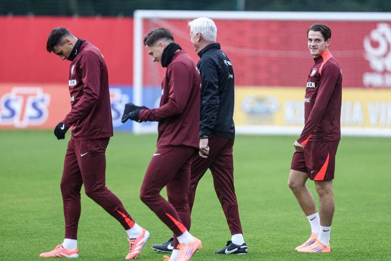 Football. Poland national team. Training. 07.10.2025