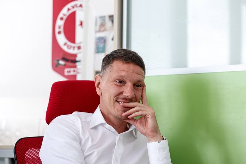 Football. Slavia Prague. Press Conference. 17.09.2025