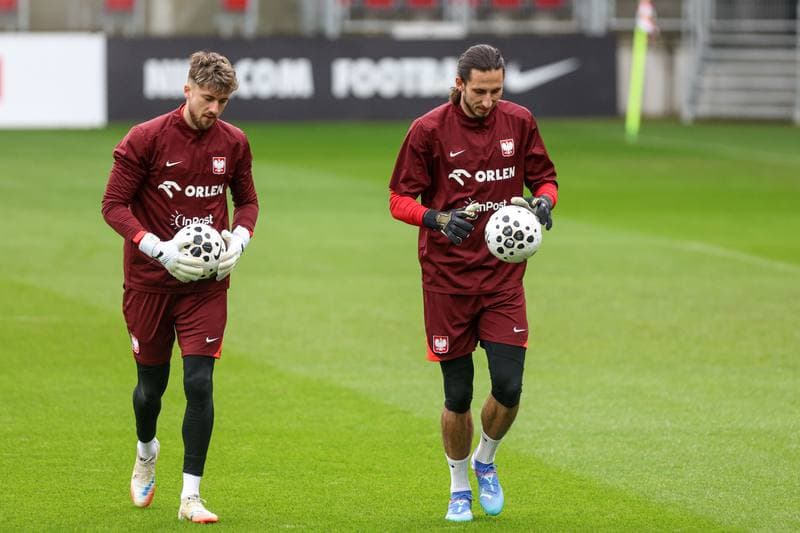 Football. Poland national team. Training. 10.10.2025