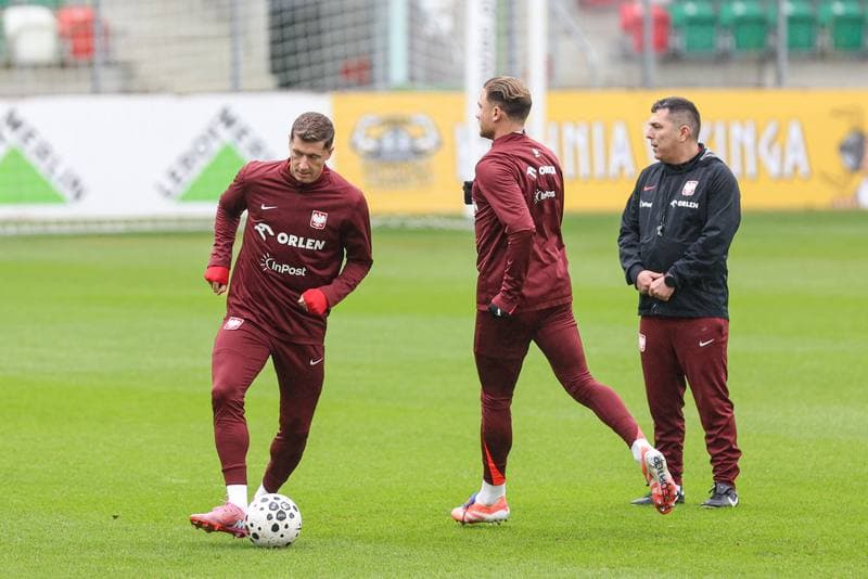 Football. Poland national team. Training. 10.10.2025