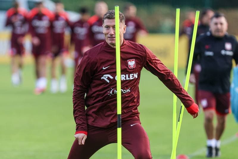 Football. Poland national team. Training. 08.10.2025
