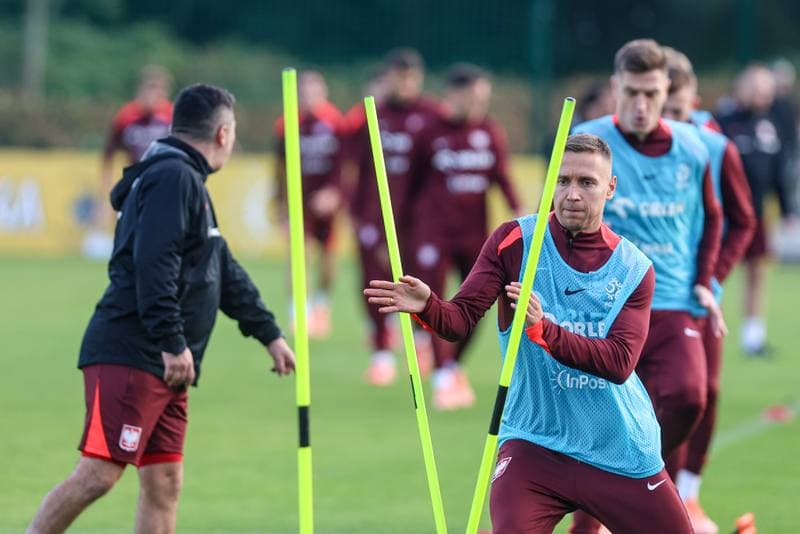 Football. Poland national team. Training. 08.10.2025