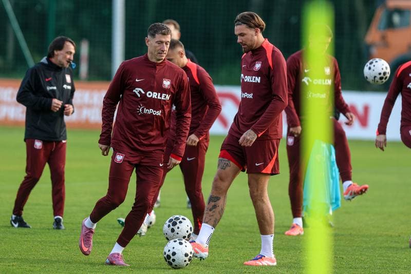 Football. Poland national team. Training. 08.10.2025