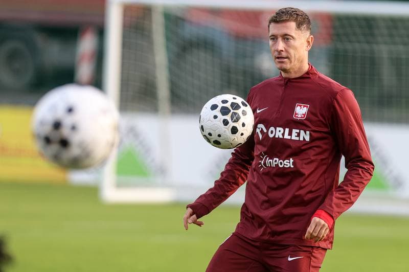 Football. Poland national team. Training. 08.10.2025