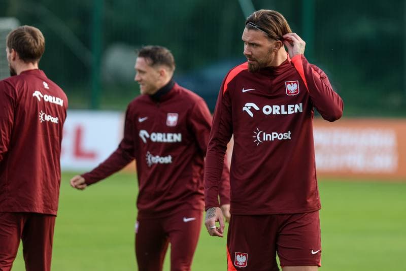 Football. Poland national team. Training. 08.10.2025