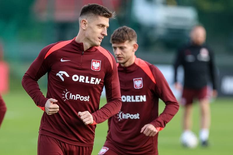 Football. Poland national team. Training. 08.10.2025