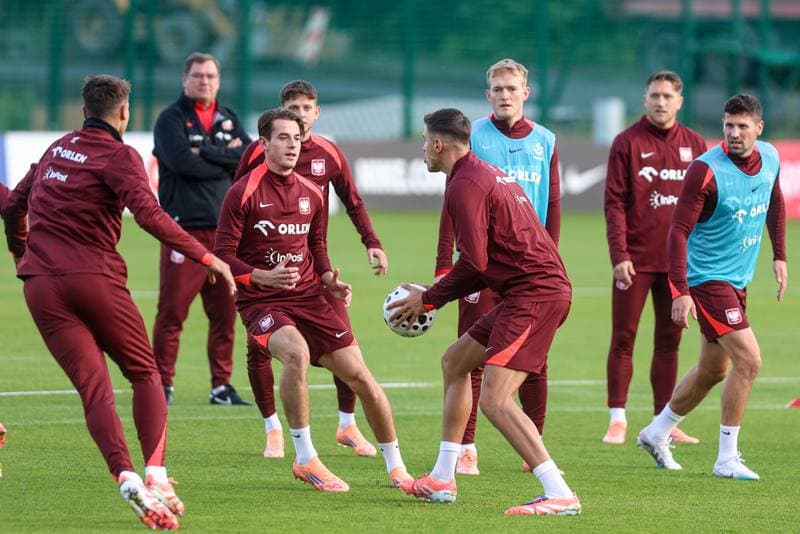 Football. Poland national team. Training. 08.10.2025