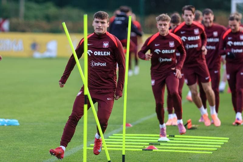 Football. Poland national team. Training. 08.10.2025