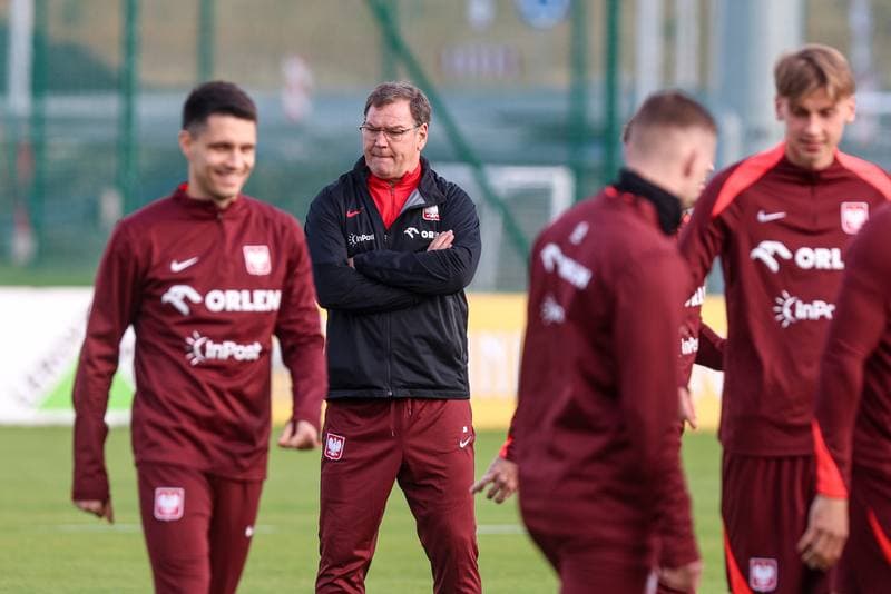 Football. Poland national team. Training. 08.10.2025
