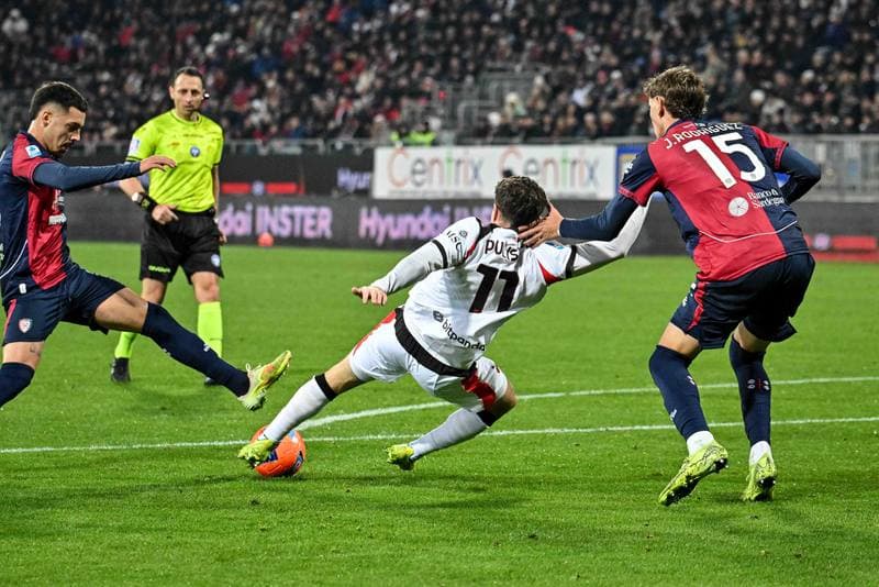 Football. Serie A. Cagliari Calcio - AC Milan. 02.01.2026