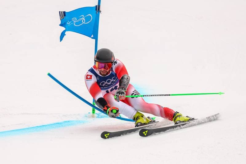 Alpine Skiing. Milano Cortina 2026. Men's Giant Slalom. 12.02.2026