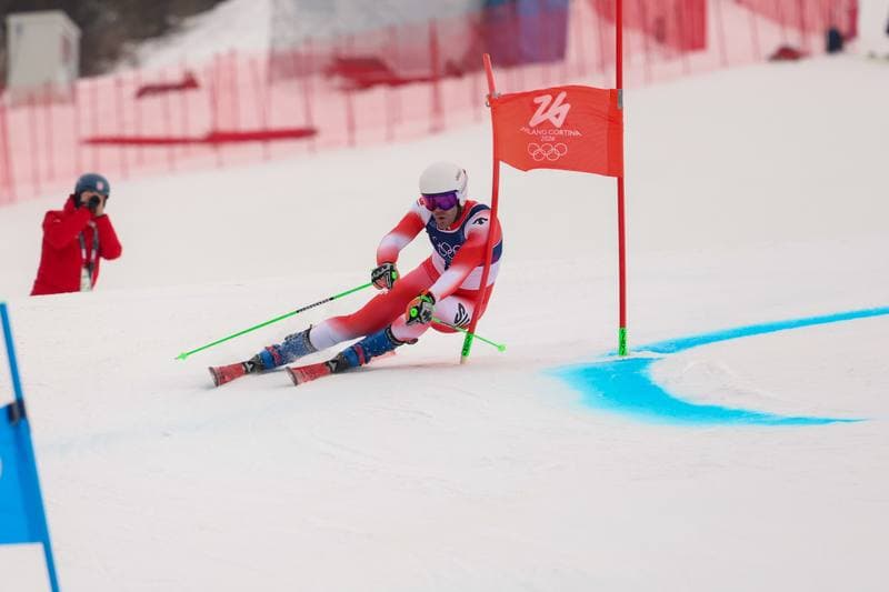 Alpine Skiing. Milano Cortina 2026. Men's Giant Slalom. 12.02.2026