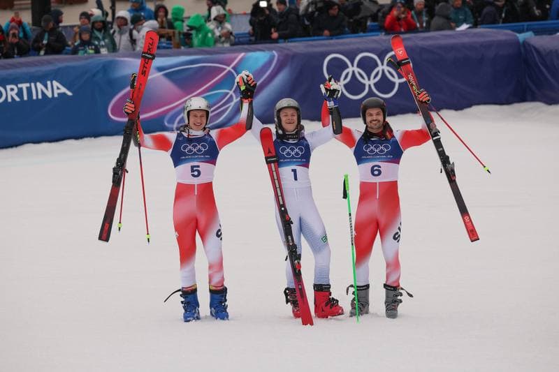 Alpine Skiing. Milano Cortina 2026. Men's Giant Slalom. 12.02.2026
