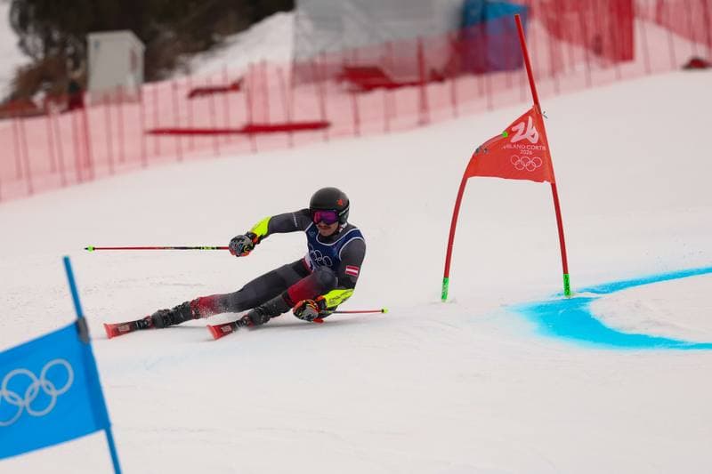Alpine Skiing. Milano Cortina 2026. Men's Giant Slalom. 12.02.2026