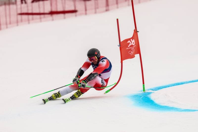 Alpine Skiing. Milano Cortina 2026. Men's Giant Slalom. 12.02.2026