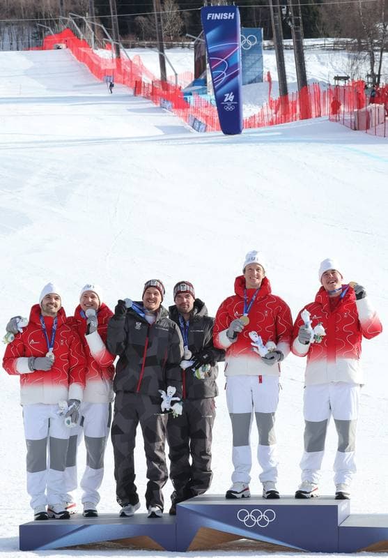 Alpine Skiing. Milano Cortina 2026 Olympic Winter Games. Men's Team Combined. 08.02.2026
