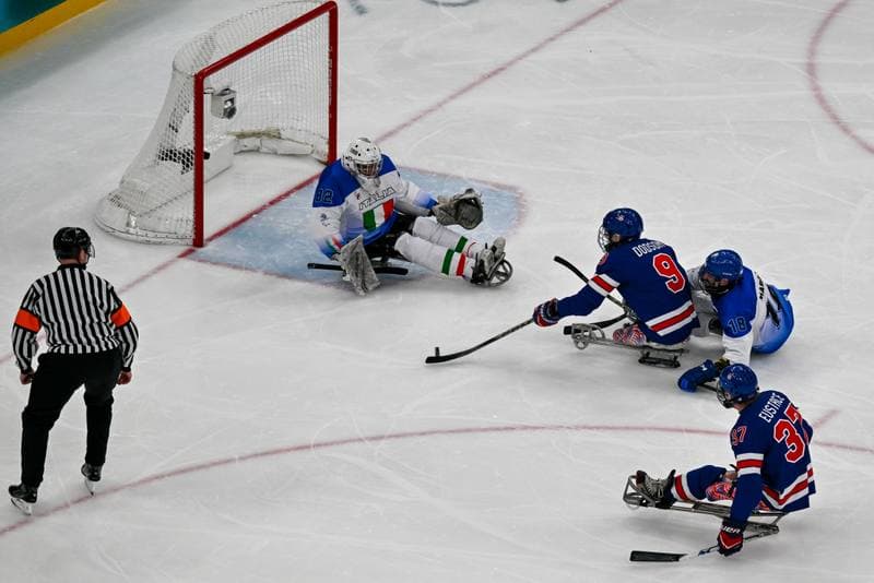 Ice Hockey. Paralympic Winter Games Milano-Cortina 2026. Italy - USA. 07.03.2026