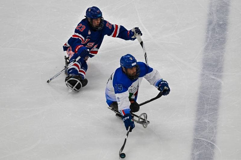 Ice Hockey. Paralympic Winter Games Milano-Cortina 2026. Italy - USA. 07.03.2026