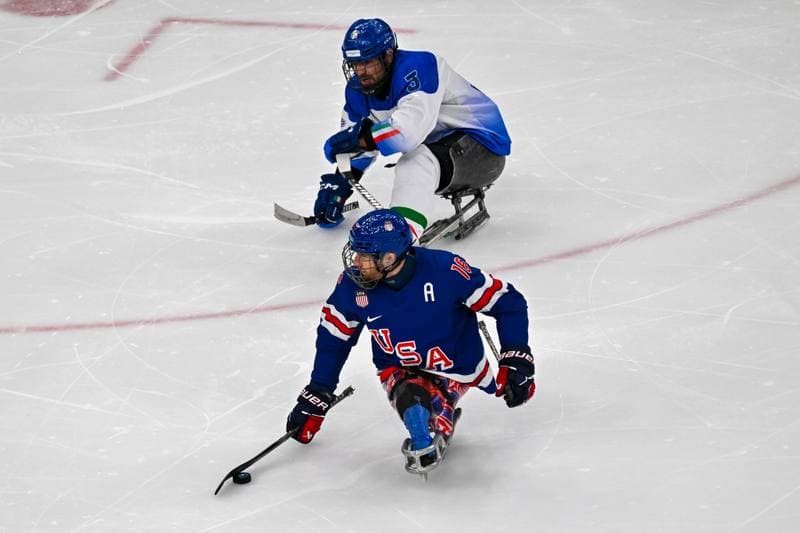 Ice Hockey. Paralympic Winter Games Milano-Cortina 2026. Italy - USA. 07.03.2026