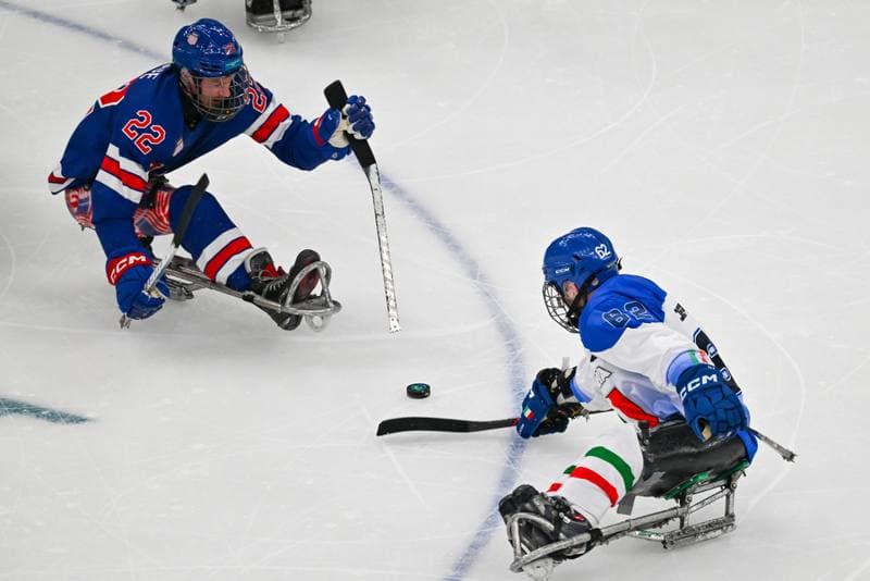 Ice Hockey. Paralympic Winter Games Milano-Cortina 2026. Italy - USA. 07.03.2026
