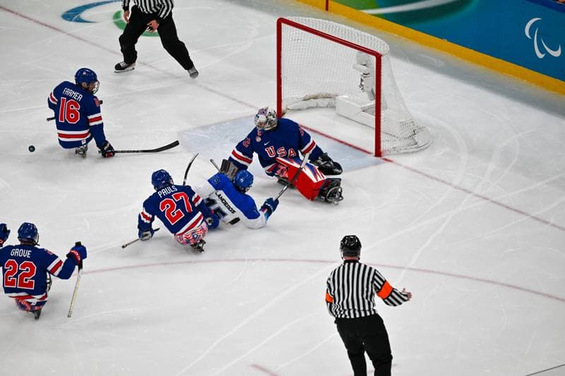 Ice Hockey. Paralympic Winter Games Milano-Cortina 2026. Italy - USA. 07.03.2026