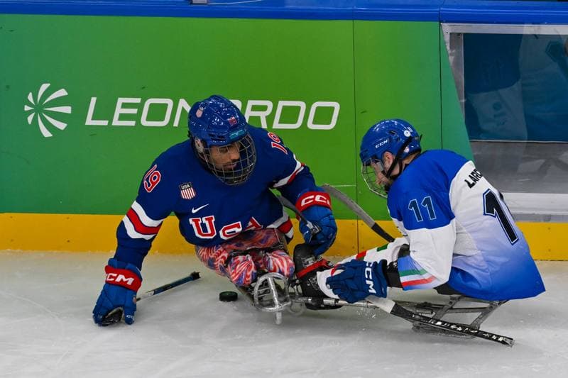 Ice Hockey. Paralympic Winter Games Milano-Cortina 2026. Italy - USA. 07.03.2026