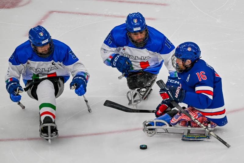 Ice Hockey. Paralympic Winter Games Milano-Cortina 2026. Italy - USA. 07.03.2026