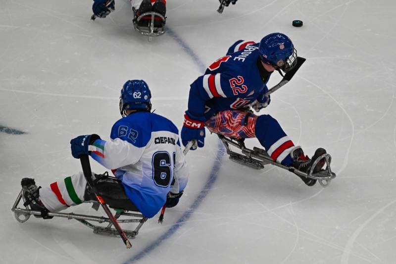 Ice Hockey. Paralympic Winter Games Milano-Cortina 2026. Italy - USA. 07.03.2026