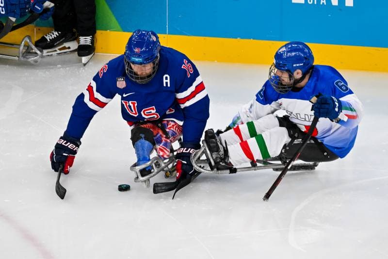 Ice Hockey. Paralympic Winter Games Milano-Cortina 2026. Italy - USA. 07.03.2026