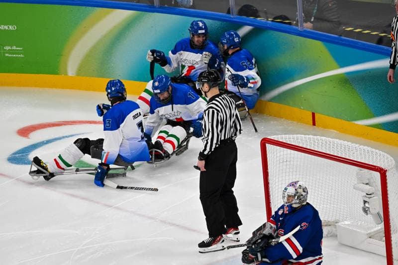 Ice Hockey. Paralympic Winter Games Milano-Cortina 2026. Italy - USA. 07.03.2026