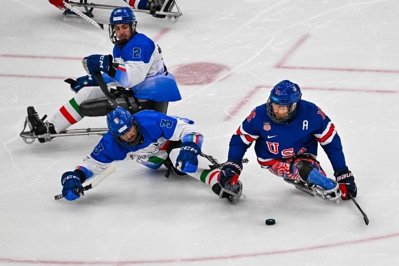 Ice Hockey. Paralympic Winter Games Milano-Cortina 2026. Italy - USA. 07.03.2026