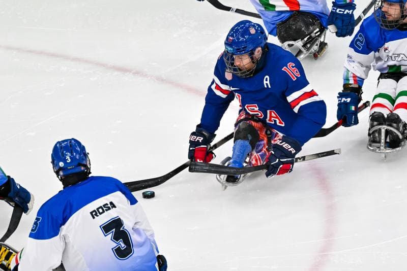 Ice Hockey. Paralympic Winter Games Milano-Cortina 2026. Italy - USA. 07.03.2026