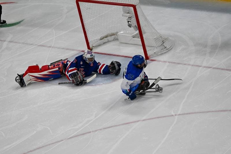 Ice Hockey. Paralympic Winter Games Milano-Cortina 2026. Italy - USA. 07.03.2026