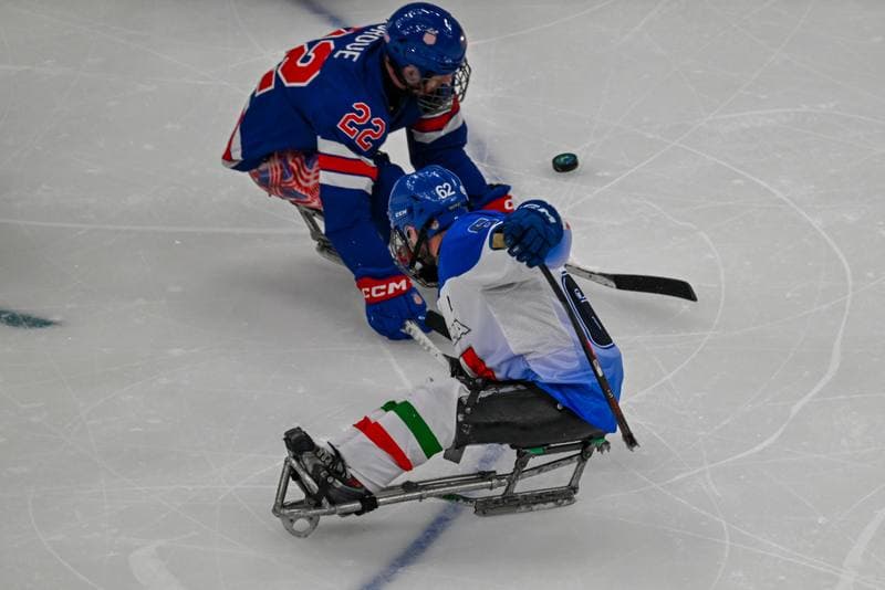 Ice Hockey. Paralympic Winter Games Milano-Cortina 2026. Italy - USA. 07.03.2026