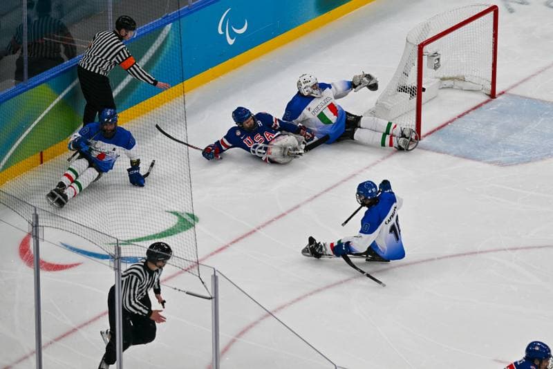 Ice Hockey. Paralympic Winter Games Milano-Cortina 2026. Italy - USA. 07.03.2026