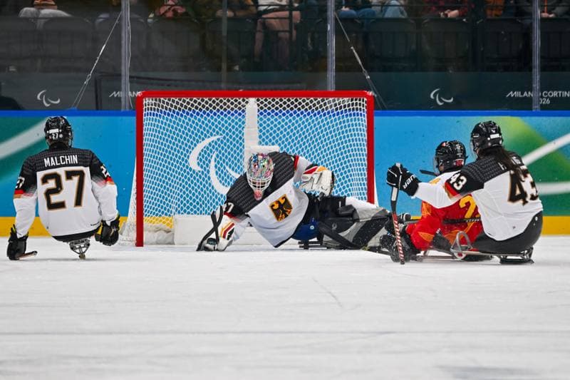 Ice Hockey. Paralympic Winter Games Milano-Cortina 2026. People's Republic Of China - The Germany Team. 06.03.2026