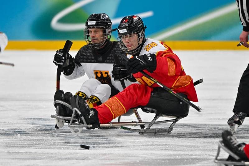 Ice Hockey. Paralympic Winter Games Milano-Cortina 2026. People's Republic Of China - The Germany Team. 06.03.2026