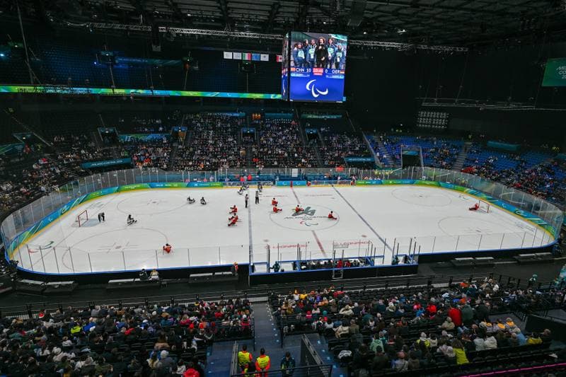 Ice Hockey. Paralympic Winter Games Milano-Cortina 2026. People's Republic Of China - The Germany Team. 06.03.2026