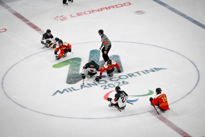 Ice Hockey. Paralympic Winter Games Milano-Cortina 2026. People's Republic Of China - The Germany Team. 06.03.2026