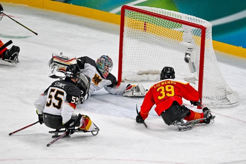 Ice Hockey. Paralympic Winter Games Milano-Cortina 2026. People's Republic Of China - The Germany Team. 06.03.2026