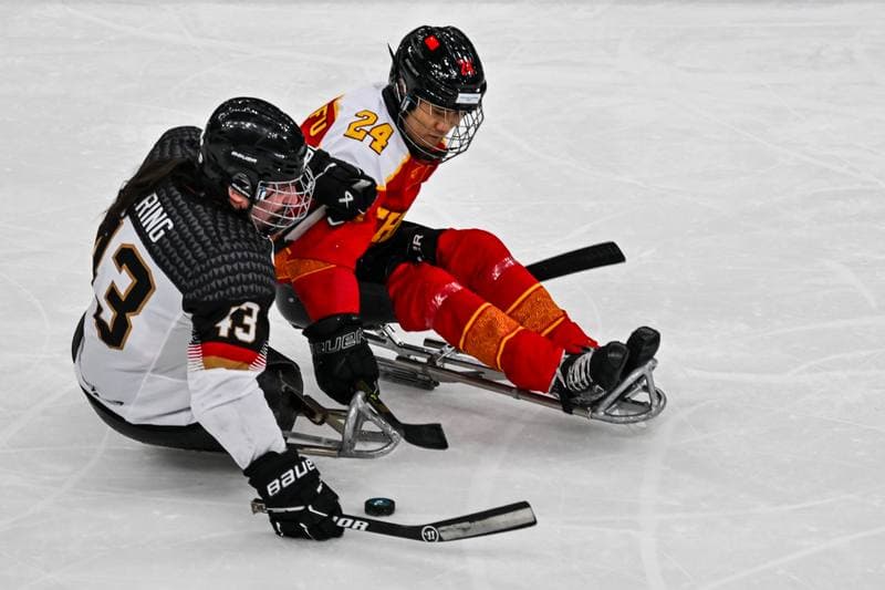 Ice Hockey. Paralympic Winter Games Milano-Cortina 2026. People's Republic Of China - The Germany Team. 06.03.2026