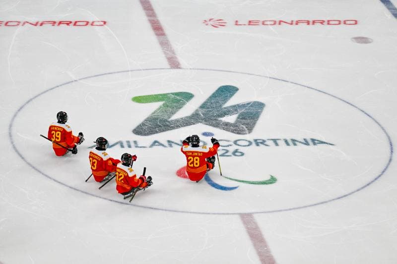 Ice Hockey. Paralympic Winter Games Milano-Cortina 2026. People's Republic Of China - The Germany Team. 06.03.2026