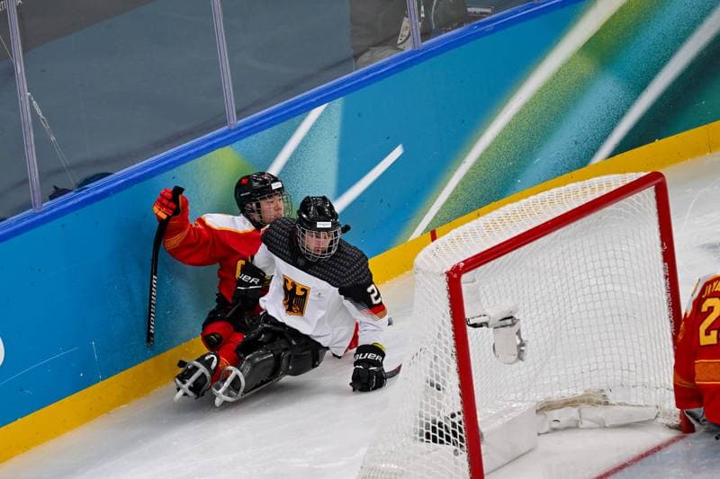 Ice Hockey. Paralympic Winter Games Milano-Cortina 2026. People's Republic Of China - The Germany Team. 06.03.2026